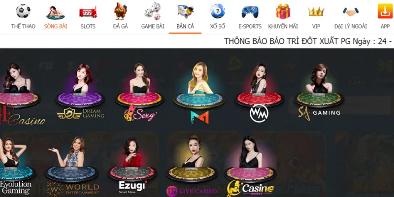 Kho game đồ sộ và đa dạng hình thức chơi Casino 