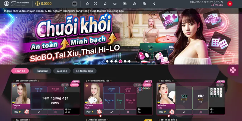 Thông tin sòng bài Casino tại cổng game 123Bet 